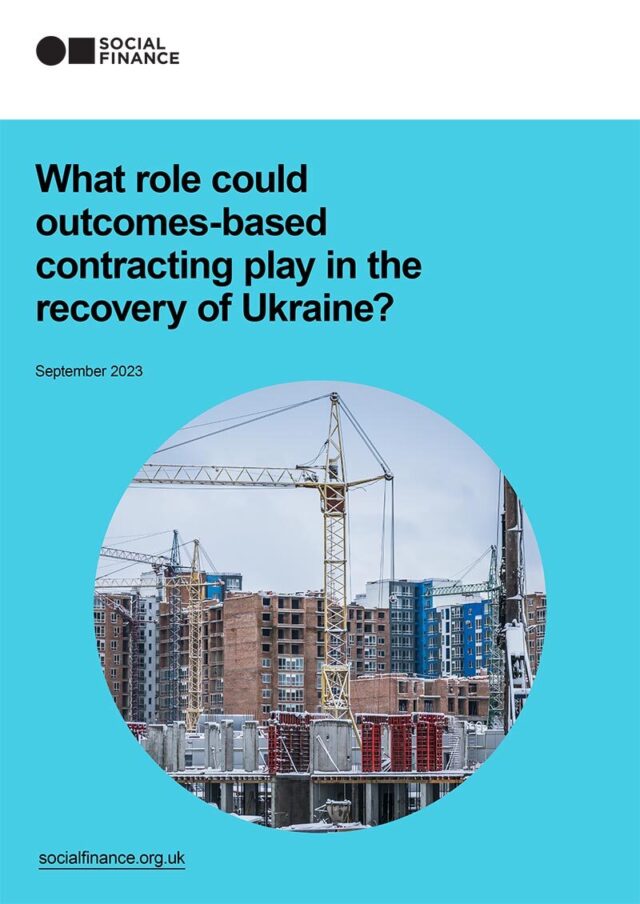 Preview of the PDF titled What role could outcomes-based contracting play in the recovery of Ukraine?