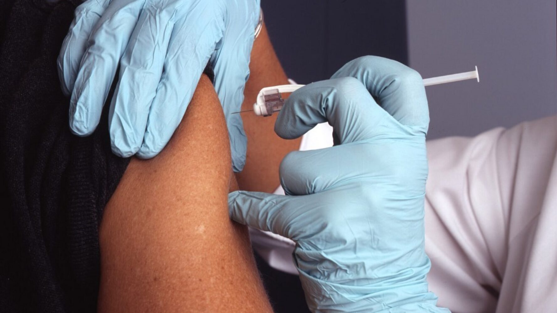 A person receiving a vaccine